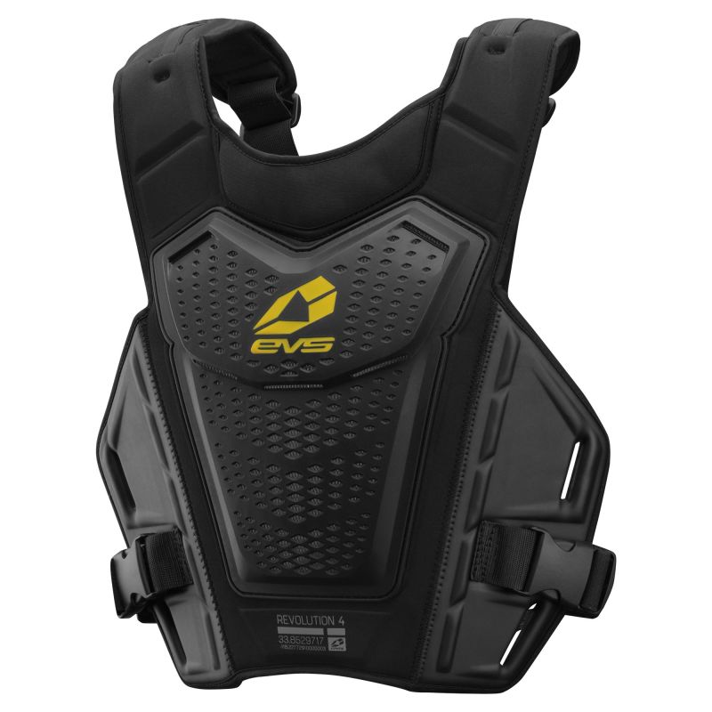 EVS Revo 4 Roost Deflector Black/Hiviz - Small/Medium Body Protection EVS