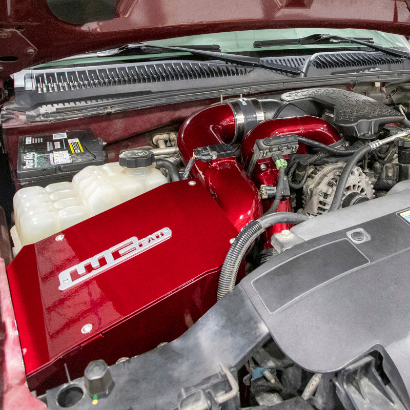 Wehrli 06-07 Duramax LBZ 4in. Intake Kit w/ Air Box - Bengal Red Cold Air Intakes Wehrli