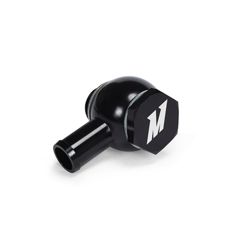 Mishimoto M20 x 5/8 Straight Black Banjo Fitting w/ Bolt Fittings Mishimoto