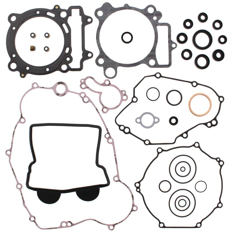 Vertex Gaskets 06-08 Kawasaki KX450F Complete Gasket Kit w/ Oil Seals Engine Hardware Vertex Pistons