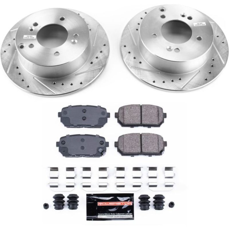 Power Stop 07-10 Kia Rondo Rear Z23 Evolution Sport Brake Kit Brake Kits - Performance D&S PowerStop
