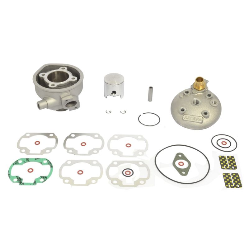 Athena 98-00 Aprilia 51 LC 50 47.6mm Bore 70cc 10mm Pin Domed Piston Big Bore Cylinder Kit w/Head Cylinder Kits Athena