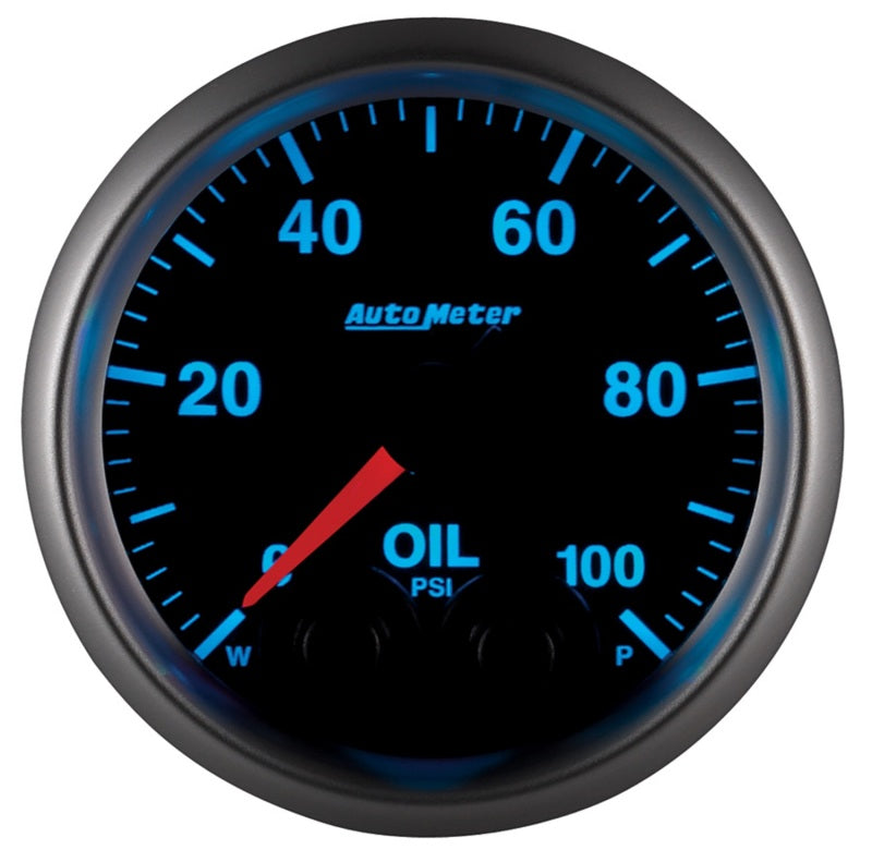 Autometer Elite 52mm Oil Pressure Peak and Warn Gauge w/ Electonic Control Gauges AutoMeter