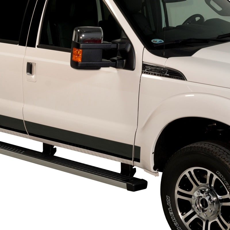 Putco 11-16 Ford SuperDuty - Reg Cab 8ft (10pcs - 6.25in Wide) Black Platinum Rocker Panels Body Armor & Rock Rails Putco