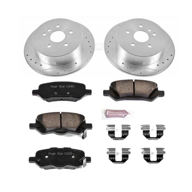 Power Stop 09-16 Toyota Venza Rear Z23 Evolution Sport Brake Kit Brake Kits - Performance D&S PowerStop