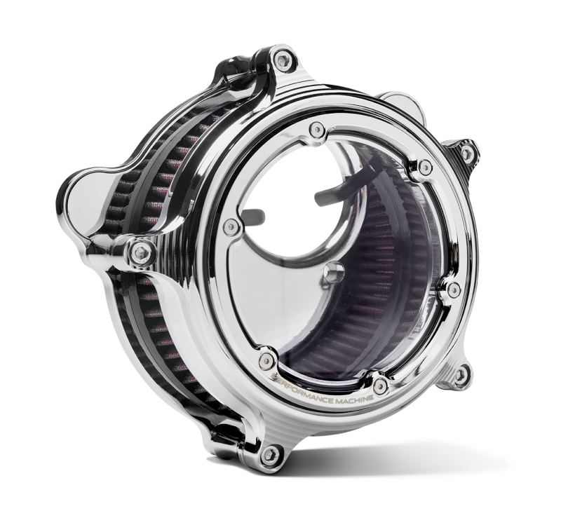 Performance Machine 23-Up CVO, 2024 Touring Vision Series Air Cleaner - Chrome Air Filters - Direct Fit Performance Machine