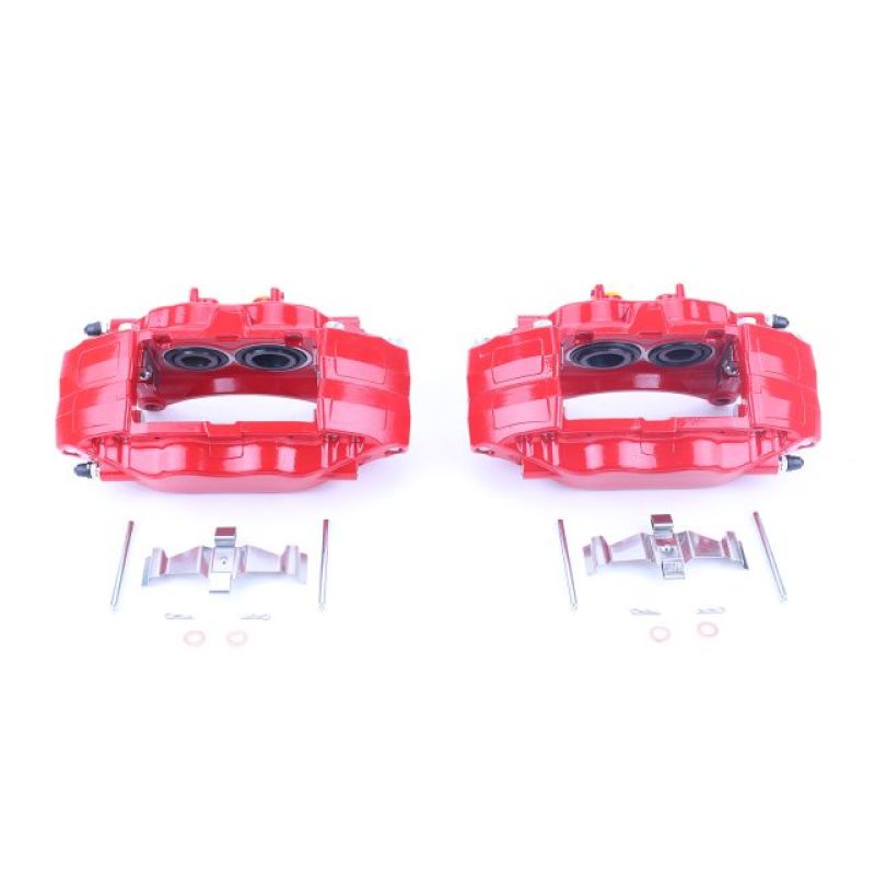 Power Stop 04-14 Subaru Impreza Front Red Calipers w/o Brackets - Pair Brake Calipers - Perf PowerStop