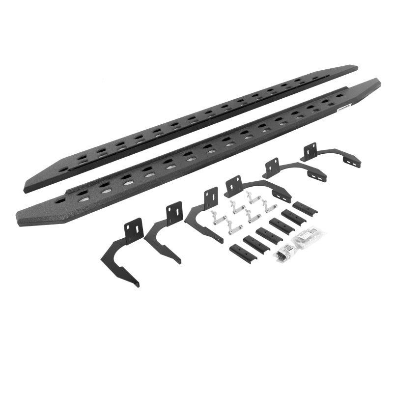 Go Rhino 10-22 Ram 2500/3500HD Crew Cab 4DR RB20 Slim Running Boards Kit (w/Brackets) - Bedliner Ct Running Boards Go Rhino