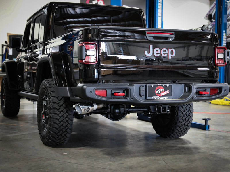 aFe Apollo GT Series 409 Stainless Steel Cat-Back Exhaust 2020 Jeep Gladiator 3.6L - Polished Tip Catback aFe