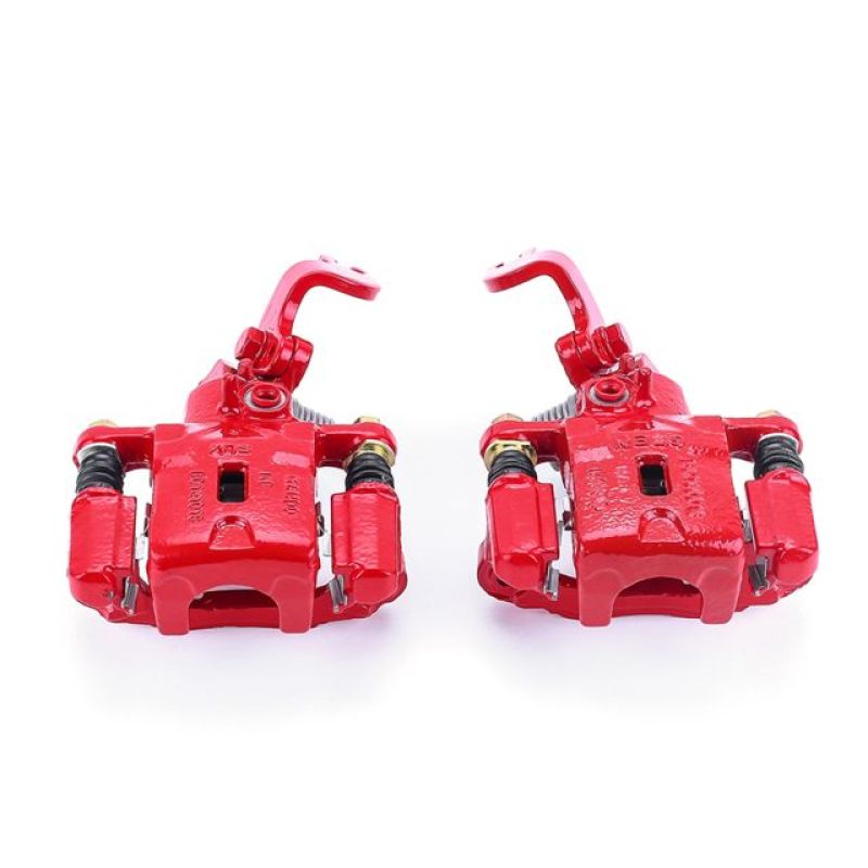 Power Stop 05-06 Hyundai Elantra Rear Red Calipers w/Brackets - Pair Brake Calipers - Perf PowerStop