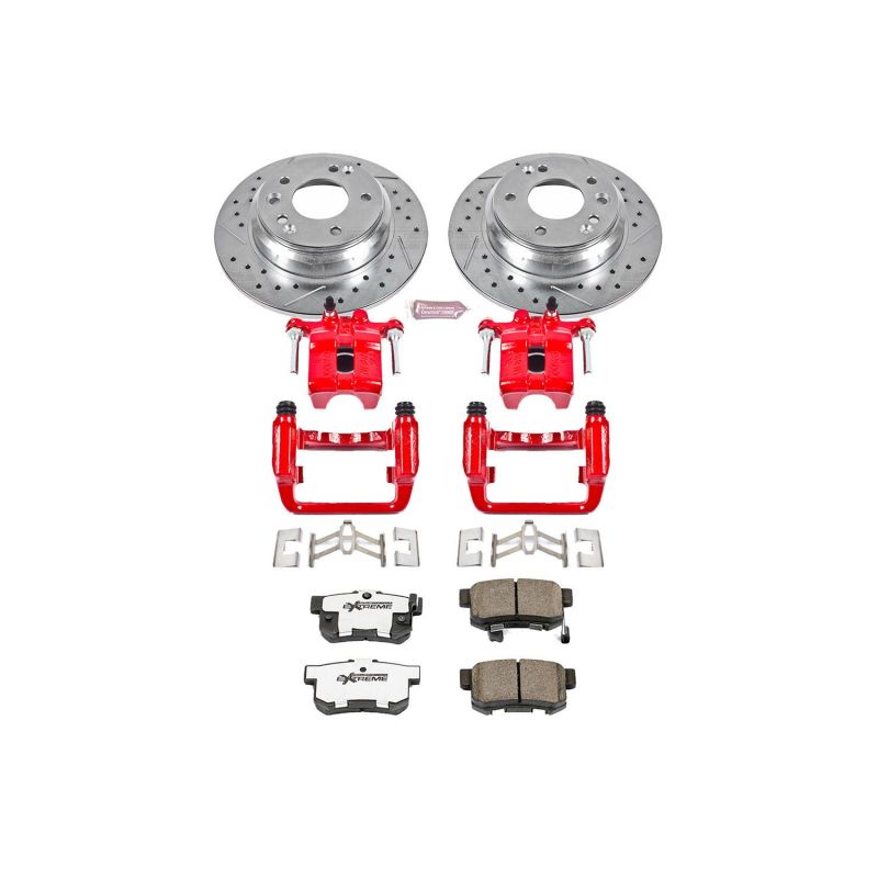 Power Stop 99-01 Acura RL Rear Z26 Street Warrior Brake Kit w/Calipers Brake Kits - Performance D&S PowerStop