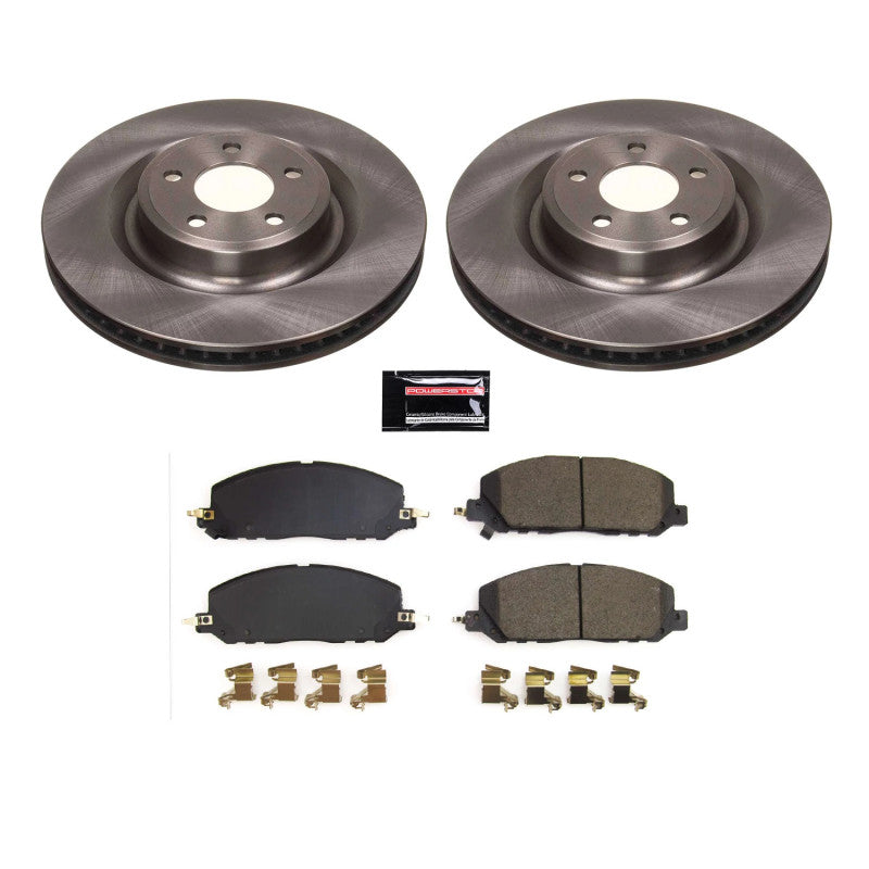 Power Stop 20-22 Lincoln Aviator Front Autospecialty Brake Kit Brake Kits - OE PowerStop