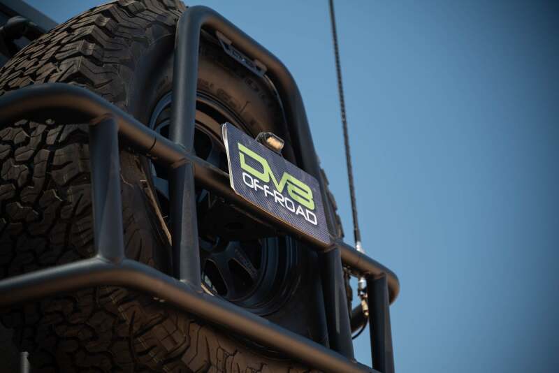 DV8 07-18 Jeep Wrangler JK Body Mounted Tire Carrier Chase Racks DV8 Offroad