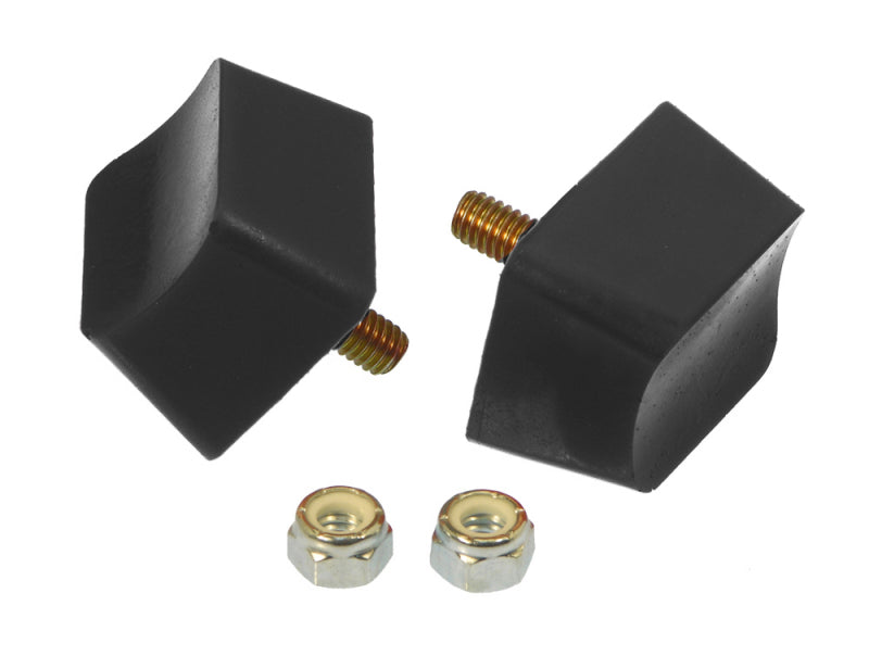 Prothane Universal Bump Stop 1X1 3/4X1 7/16 Crvd Top - Black Bump Stops Prothane