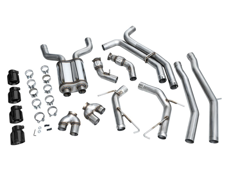 AWE Tuning 19-23 Audi C8 S6/S7 2.9T V6 AWD Track Edition Exhaust - Diamond Black Tips Catback AWE Tuning