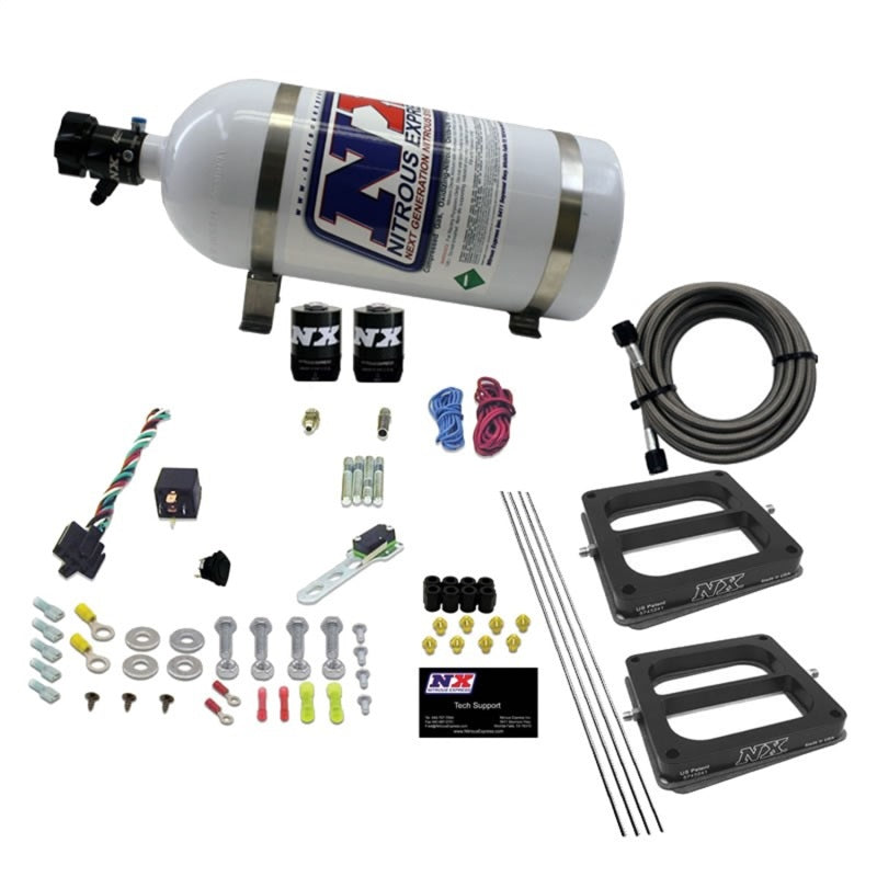 Nitrous Express Dual/Dominator/Alcohol Nitrous Kit (50-300HP) w/10lb Bottle Nitrous Systems Nitrous Express
