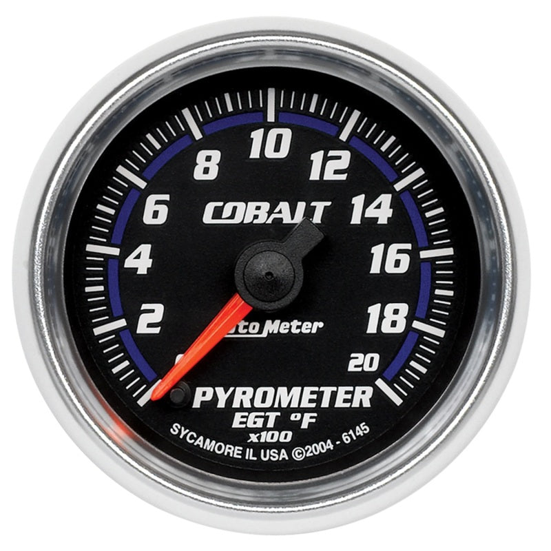 Autometer Cobalt 52mm 2000 Deg F Electronic Pyrometer Gauge Gauges AutoMeter