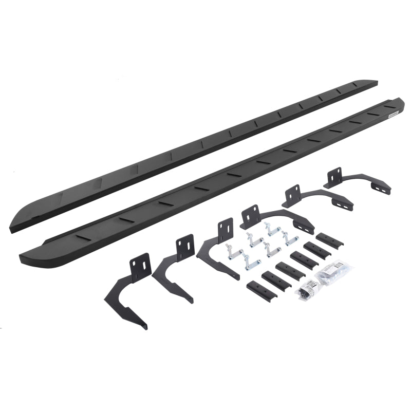 Go Rhino 09-14 Dodge Ram 1500 QC 4DR RB10 Slim Running Boards Kit (Incl. Brackets) - Tex. Blk Running Boards Go Rhino