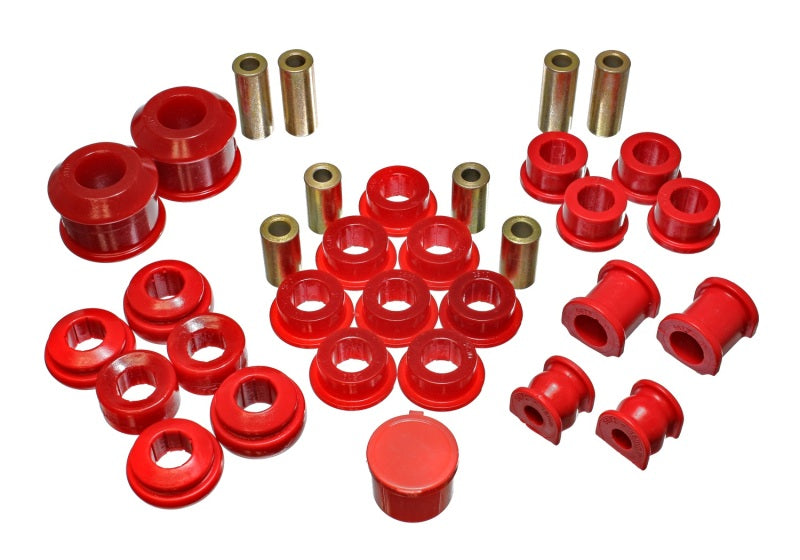 Energy Suspension 02-05 Honda Civic Si Red Hyper-Flex Master Bushing Set Bushing Kits Energy Suspension