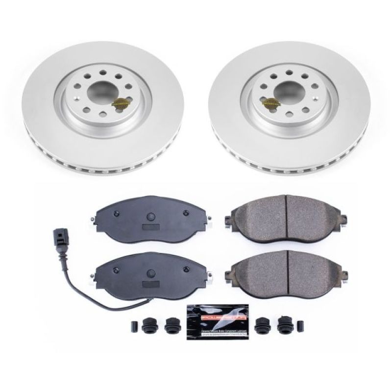 Power Stop 12-17 Volkswagen CC Front Z23 Evolution Sport Coated Brake Kit Brake Kits - Performance D&S PowerStop