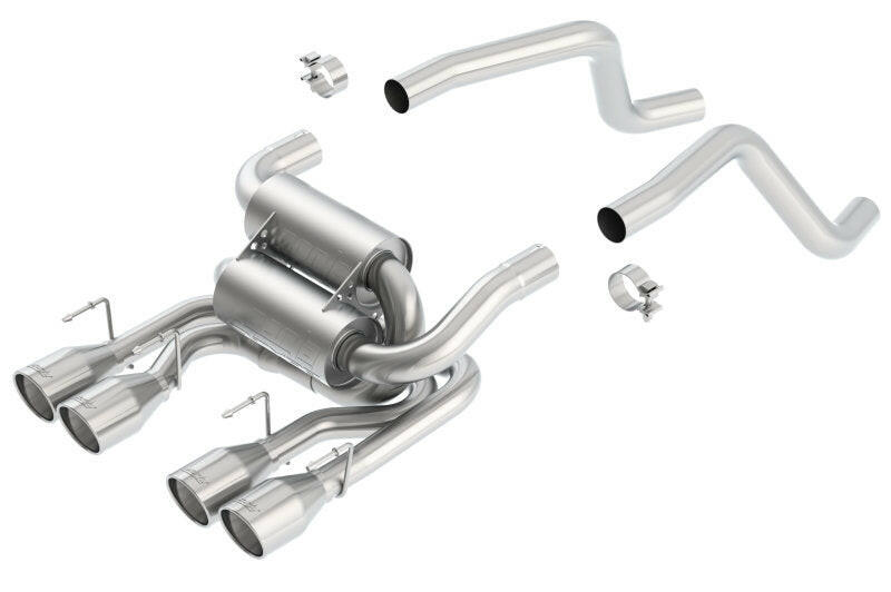 Borla 05-08 Corvette Convertible/Coupe 6.0L/6.2L 8cyl SS S-Type Exhaust (REAR SECTION ONLY) Axle Back Borla