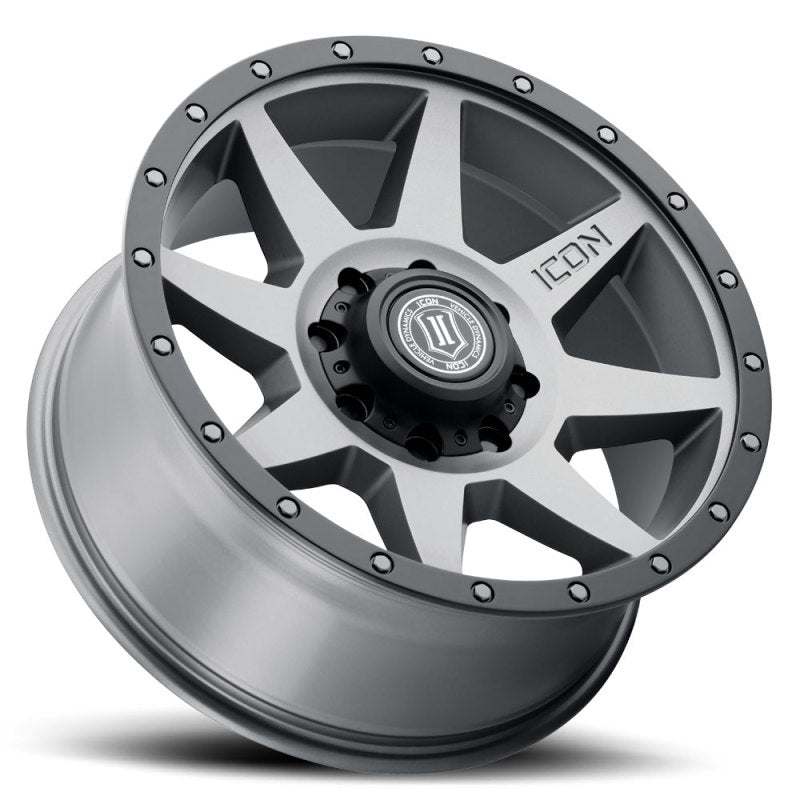 ICON Rebound 20x9 8x6.5in 12mm Offset 5.5in BS Titanium Wheel Wheels - Cast ICON