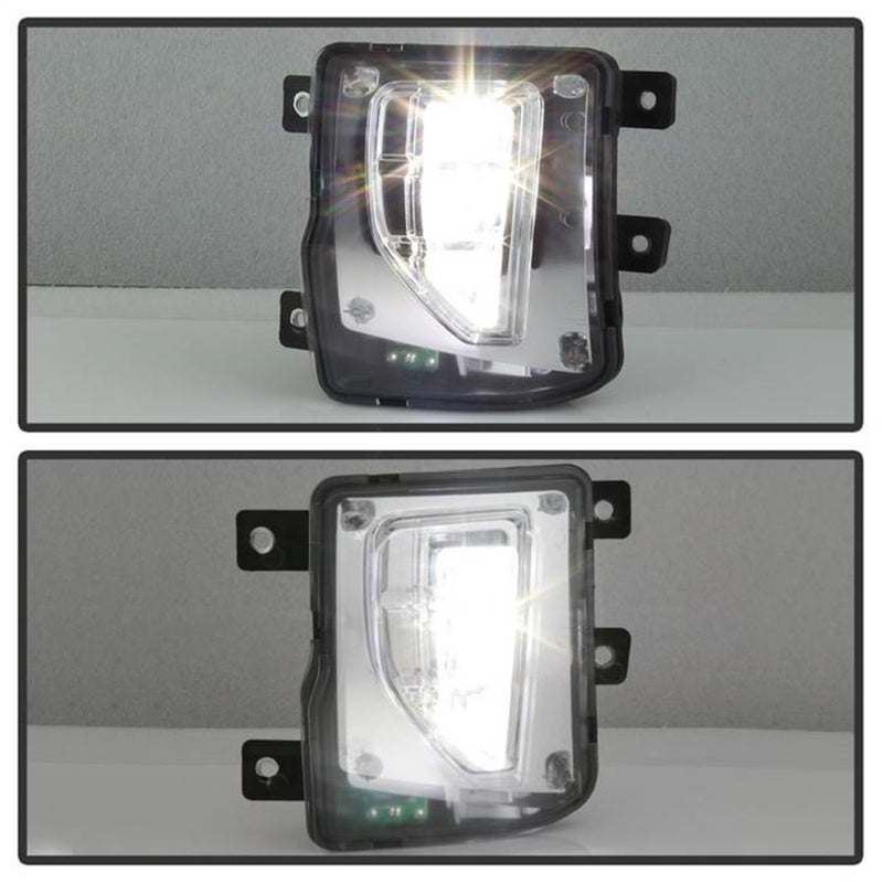 Spyder 16-18 Chevy Silverado 1500 OEM Style Full LED Fog Light w/Switch - Clear (FL-CSIL16-LED-C) Fog Lights SPYDER