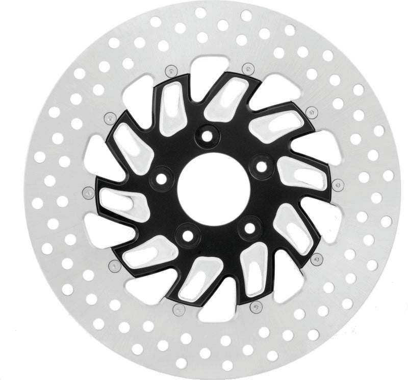 Performance Machine Disc/Carr 11.8 Supra Rr Lt - Contrast Cut Platinum Brake Rotors - Drilled Performance Machine