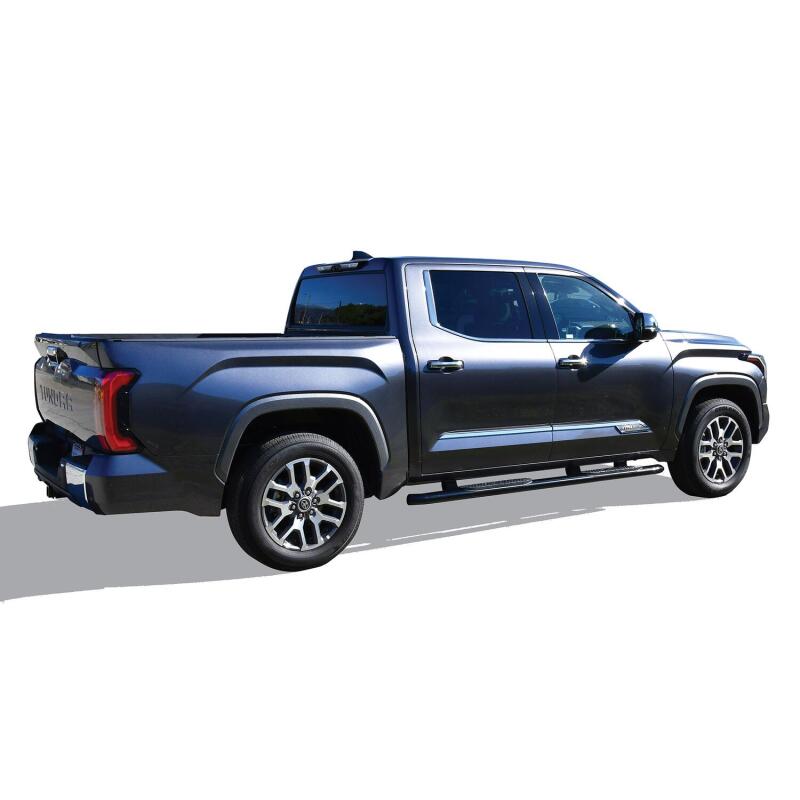 Westin 2022 Toyota Tundra CrewMax PRO TRAXX 4 Oval Nerf Step Bars - Black Nerf Bars Westin
