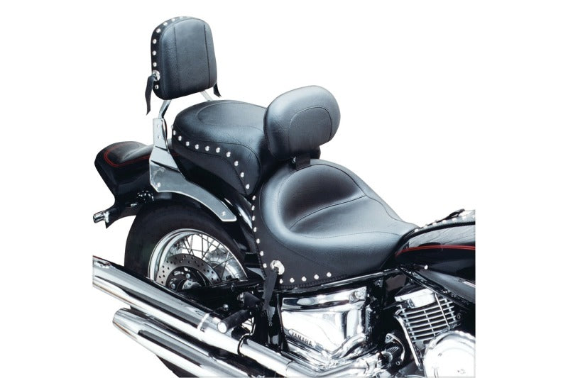 Mustang Yamaha Sissy Bar Pad (7.5 inch x 9 inch) w/Studs- Black Sissy Bar Pads Mustang Motorcycle