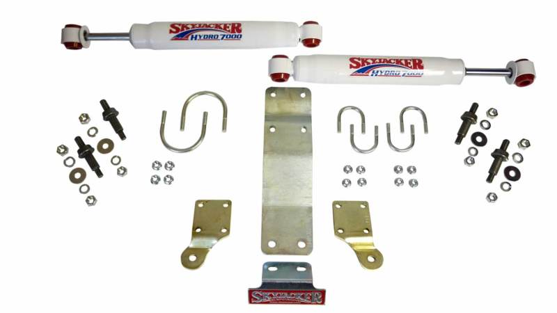 Skyjacker 2007-2017 Jeep Wrangler (JK/JKU) (Use w/ JK717TR) Dual Steering Damper Kit w/ Hydro 7000 Steering Dampers Skyjacker