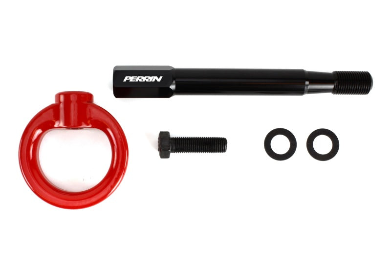 PERRIN 22-25 Toyota GR86 Tow Hook Kit (Front) - Red Tow Hooks Perrin Performance