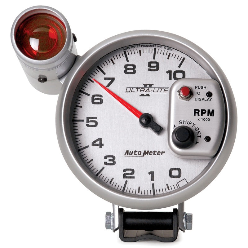 Autometer Ultra-Lite II 5 Inch 10000 RPM Tach w/ Shift Light Gauges AutoMeter