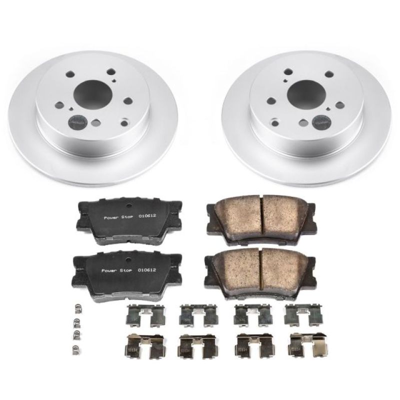 Power Stop 09-10 Pontiac Vibe Rear Z17 Evolution Geomet Coated Brake Kit Brake Kits - Performance Blank PowerStop