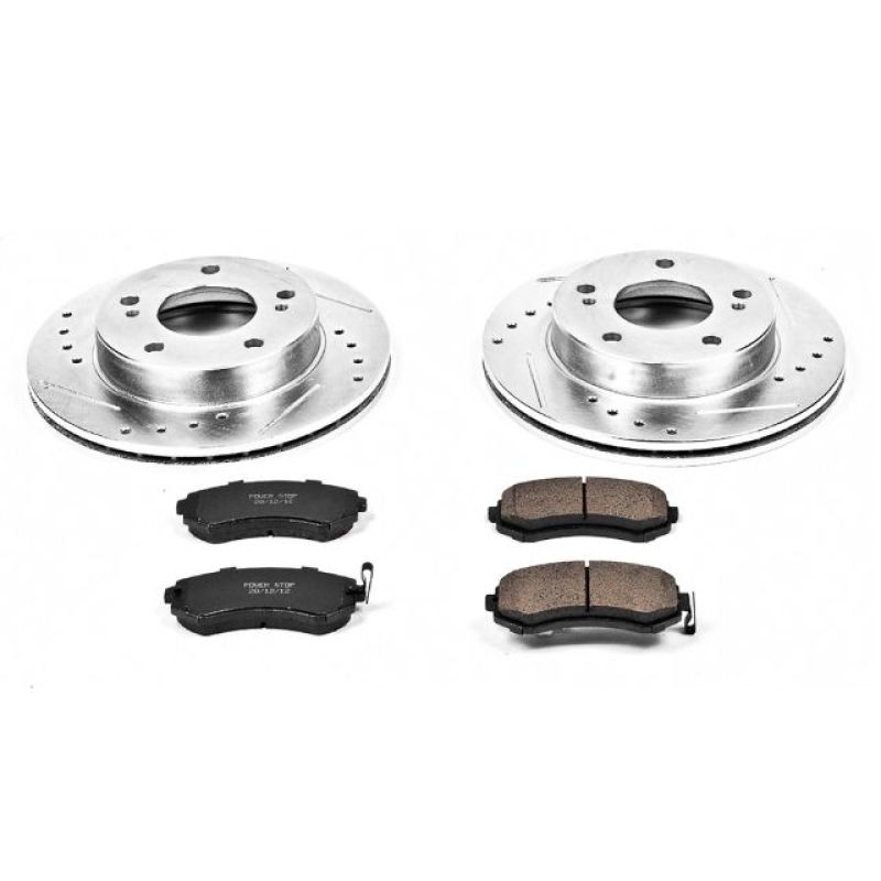 Power Stop 94-96 Nissan 240SX Front Z23 Evolution Sport Brake Kit Brake Kits - Performance D&S PowerStop