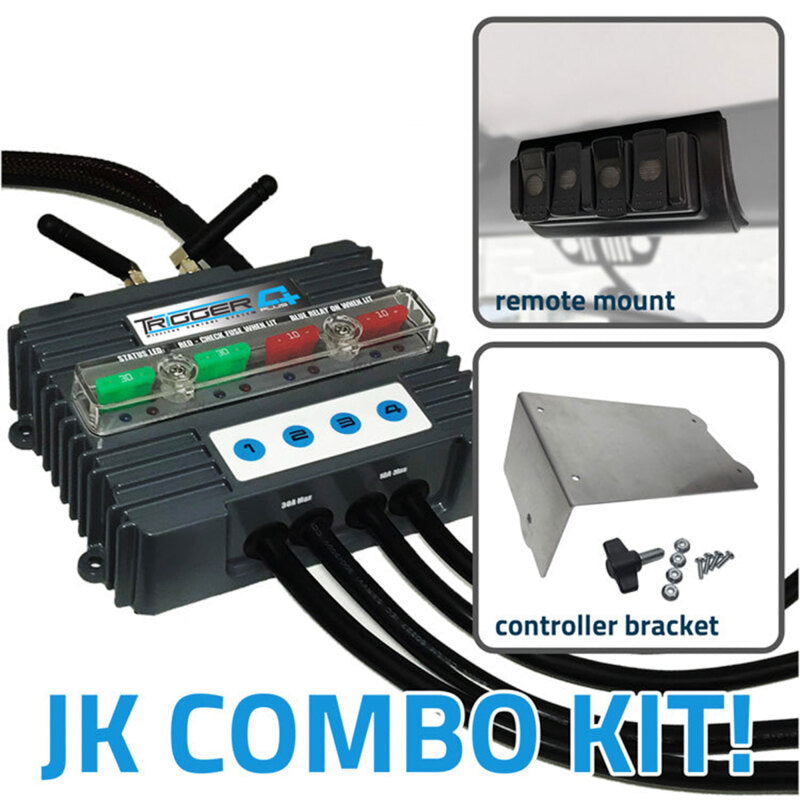 Oracle Trigger 4 Plus Wireless Accessory Control System Combo Kit - Jeep Jk Switch Panels ORACLE Lighting