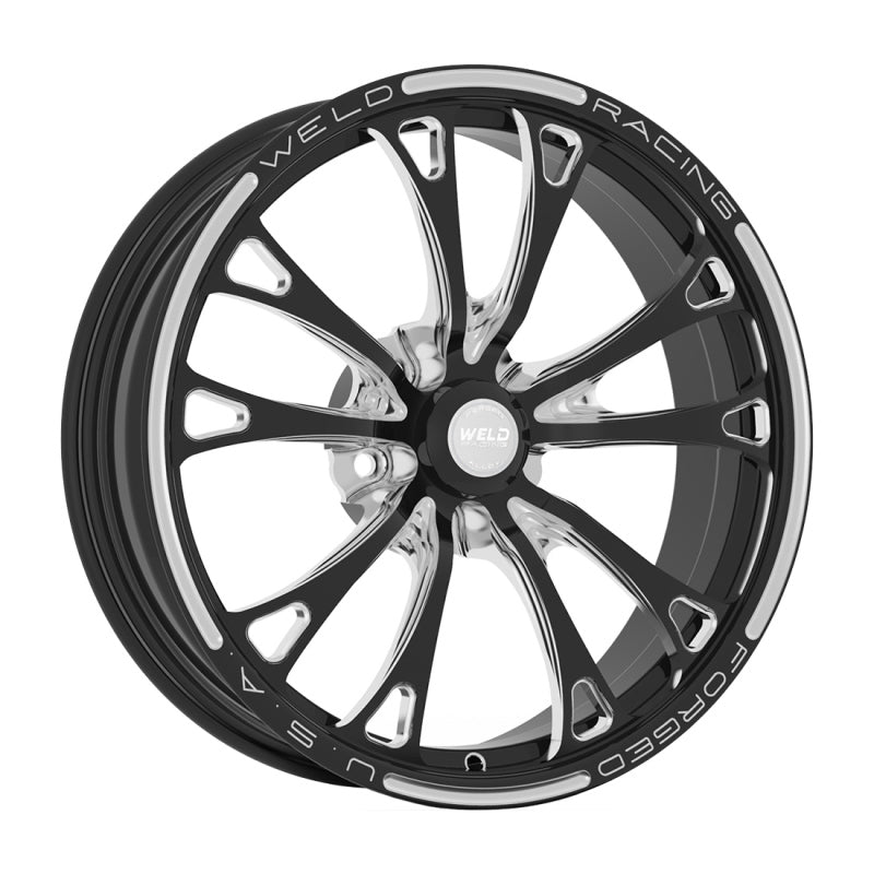 Weld V-Series 2.0 1-Piece 18x6 / 5x4.5 BP / 3.2in. BS Black Wheel - Non-Beadlock Wheels - Forged Weld