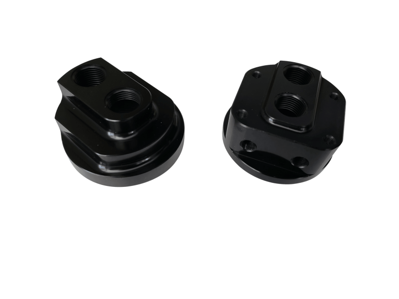 BLOX Racing Remote Oil Filter Relocation Kit - Black Oil Filter Blocks BLOX Racing