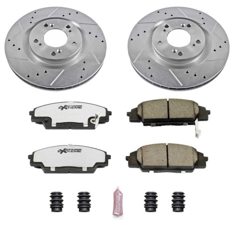 Power Stop 00-09 Honda S2000 Front Z26 Street Warrior Brake Kit Brake Kits - Performance D&S PowerStop