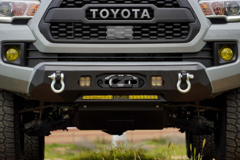 DV8 16-23 Toyota Tacoma Center Mount Winch Front Bumper Bumpers - Steel DV8 Offroad