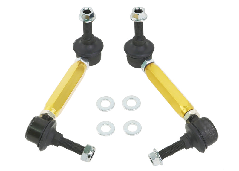 Whiteline Universal Sway Bar End Link Kit - 130-155mm Heavy Duty Adjustable - 10mm Ball Studs Sway Bar Endlinks Whiteline