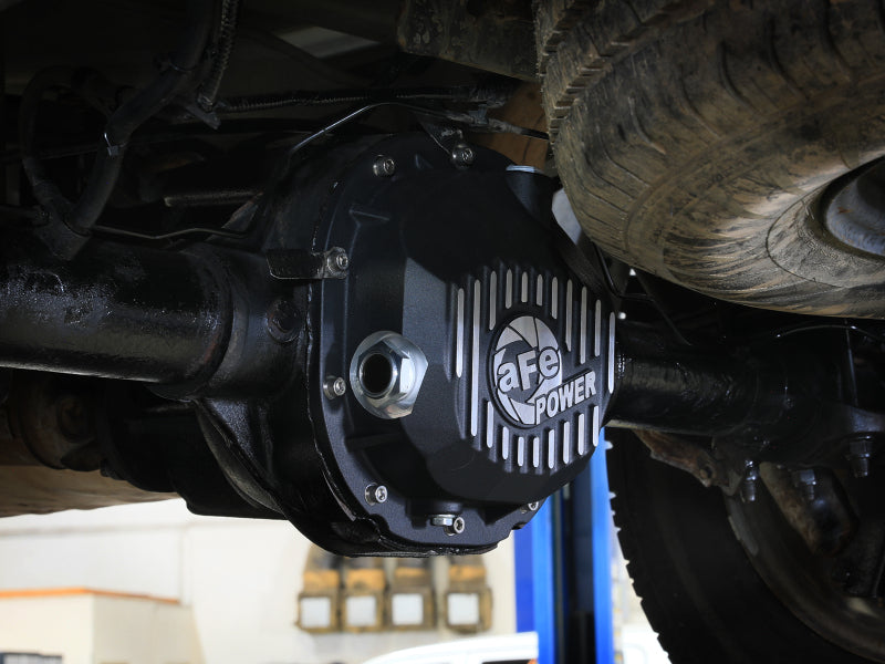 aFe 90-14 Ford F-150 Rear Differential Cover - Black w/ Machined Fins Diff Covers aFe