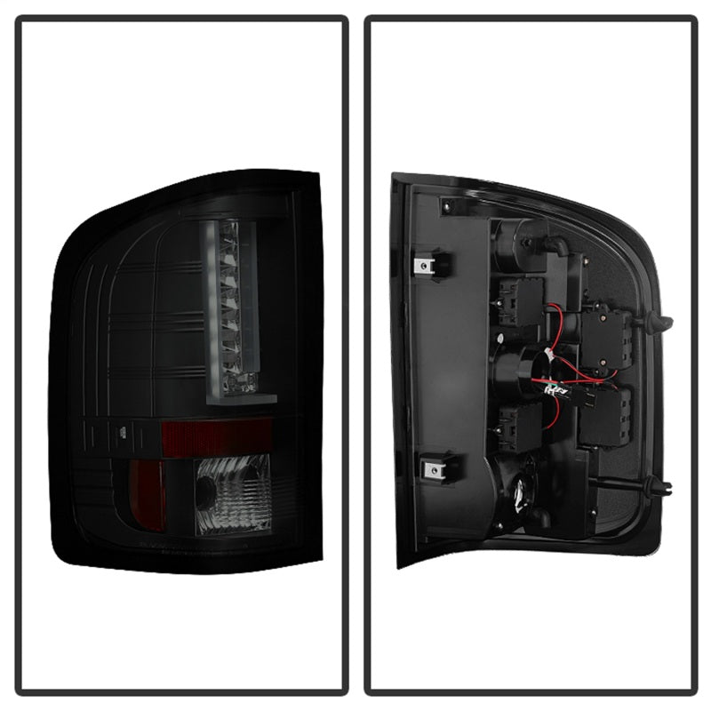 Spyder 07-13 Chevy Silverado (Exc 2010 Model) Version 2 LED Tail Lights ALT-YD-CS07V2-LED-BSM Tail Lights SPYDER