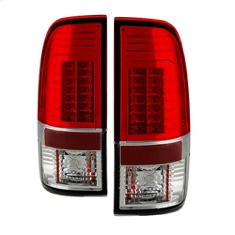 Spyder Ford Super Duty 08-15 Version 2 LED Tail Lights Red Clear ALT-YD-FS07-LED-G2-RC Tail Lights SPYDER