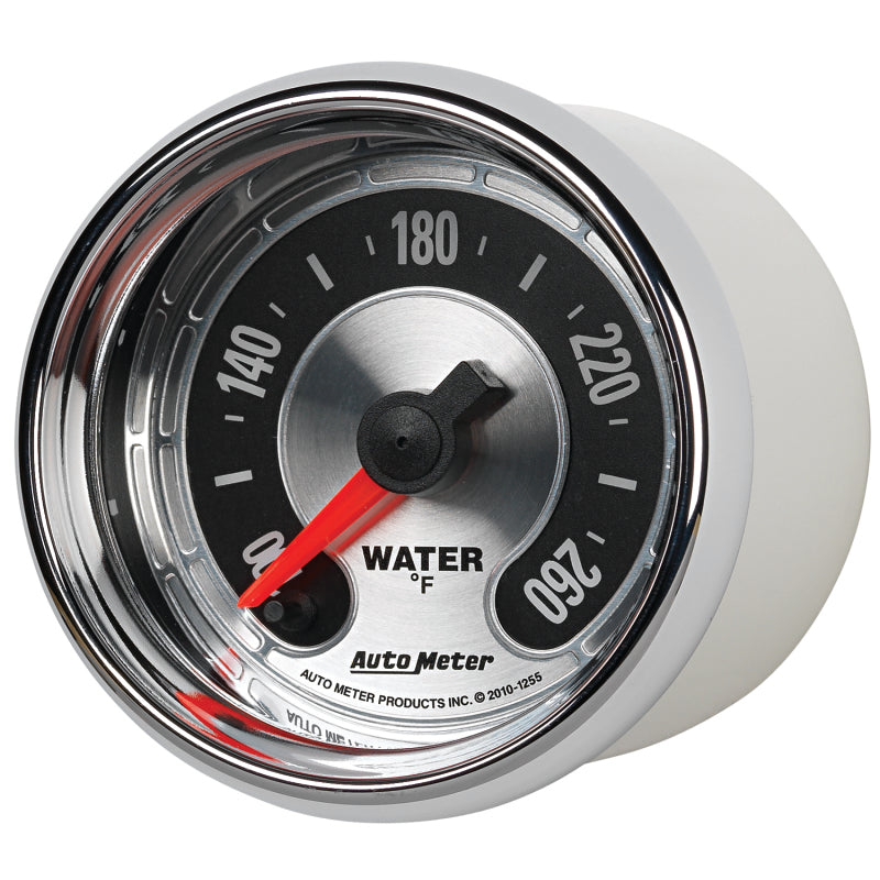 Autometer American Muscle 52mm Full Sweep Electric 100-260 Deg F Water Temperature Gauge Gauges AutoMeter