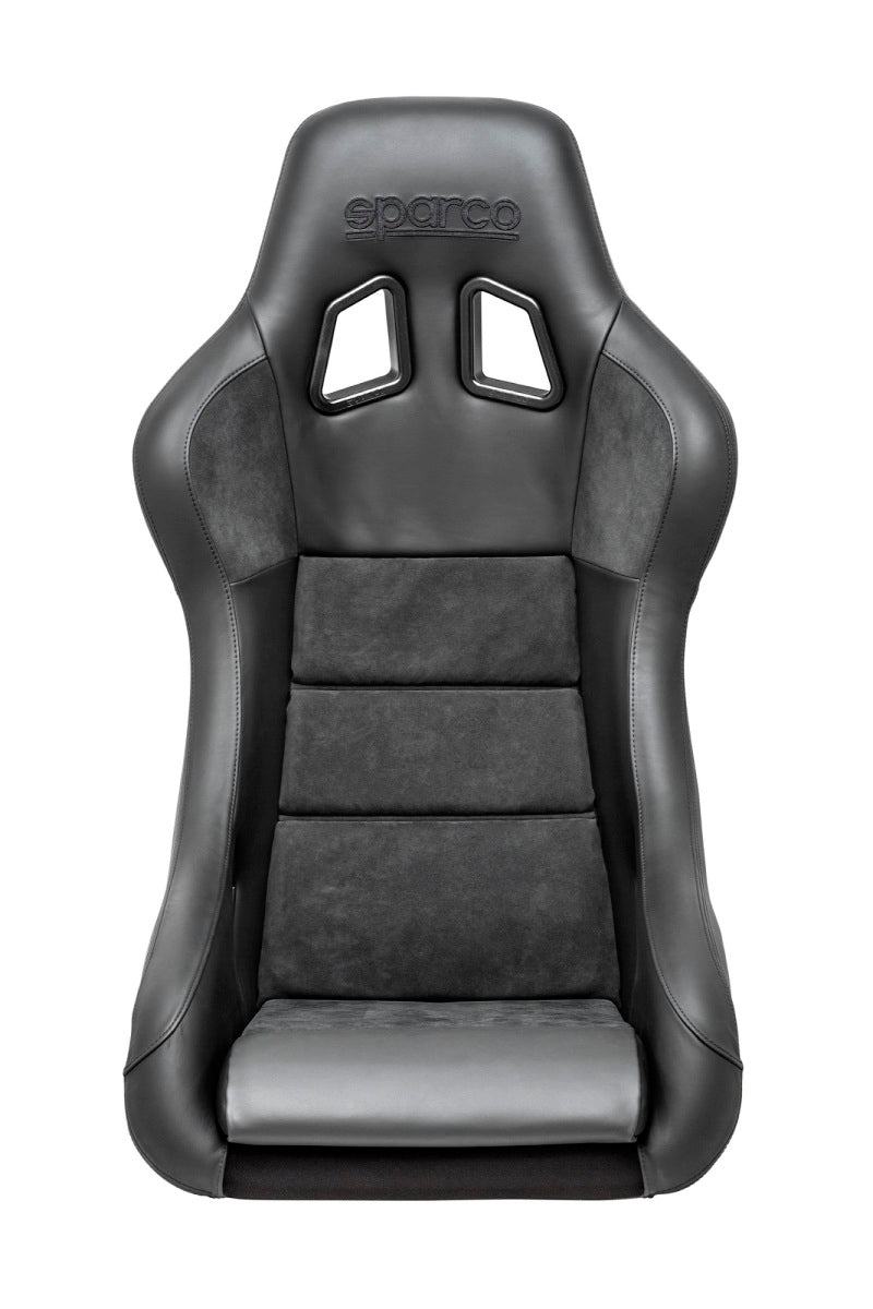 Sparco Seat QRT Performance Leather/Alcantara Black (Must Use Side Mount 600QRT) Race Seats SPARCO