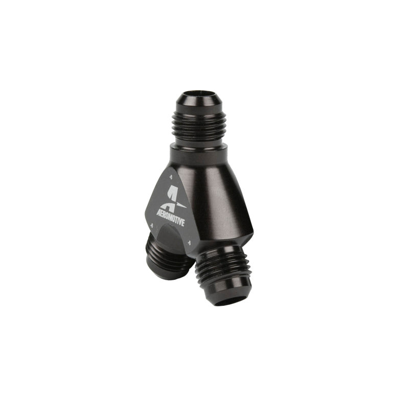 Aeromotive Y-Block - AN-06 - 2x AN-06 Fittings Aeromotive