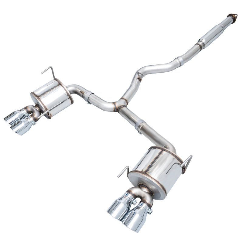 AWE Tuning Subaru STI VA / WRX GV / STI GV Sedan Touring Edition Exhaust - Chrome Silver Tip (102mm) Catback AWE Tuning