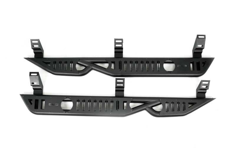 DV8 Offroad 24-25 Toyota Land Cruiser OE Plus Side Steps - Black Steel Side Steps DV8 Offroad