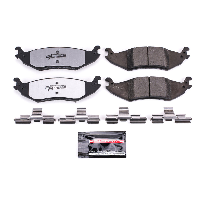Power Stop 04-07 Ford E-150 Rear Z36 Truck & Tow Brake Pads w/Hardware Brake Pads - Performance PowerStop